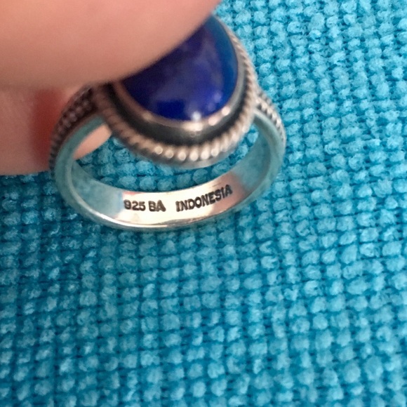 Artisan Crafted Sterling Silver Lapis Ring - Picture 7 of 8